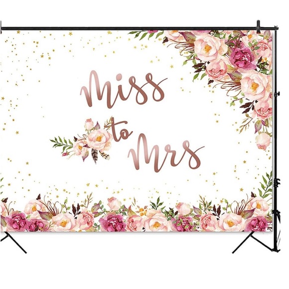 Miss to Mrs banner used 1x excellent condition 5ft x 7ft - Picture 2 of 3
